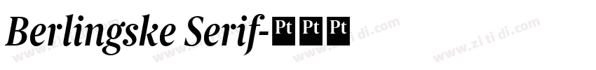 Berlingske Serif字体转换